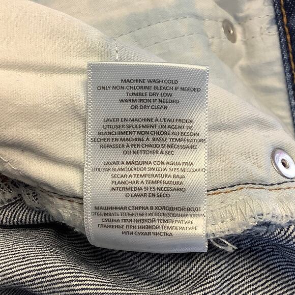 NEW! RE/DONE Super High Drainpipe Size 24 Destroy Wrecking Blue $325 msrp G22-10 - Picture 7 of 9